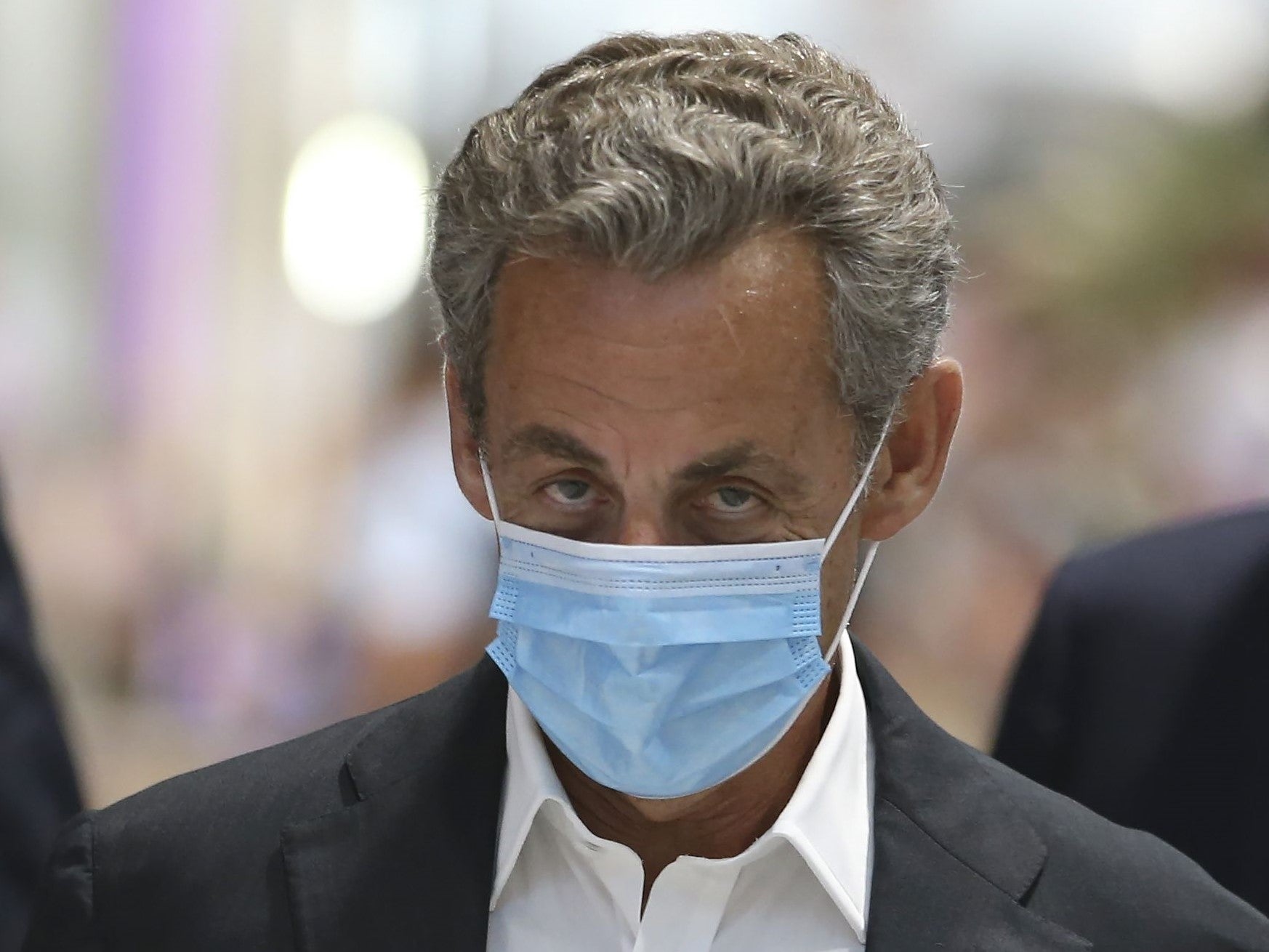 Sarkozy at a signing session of his book in July