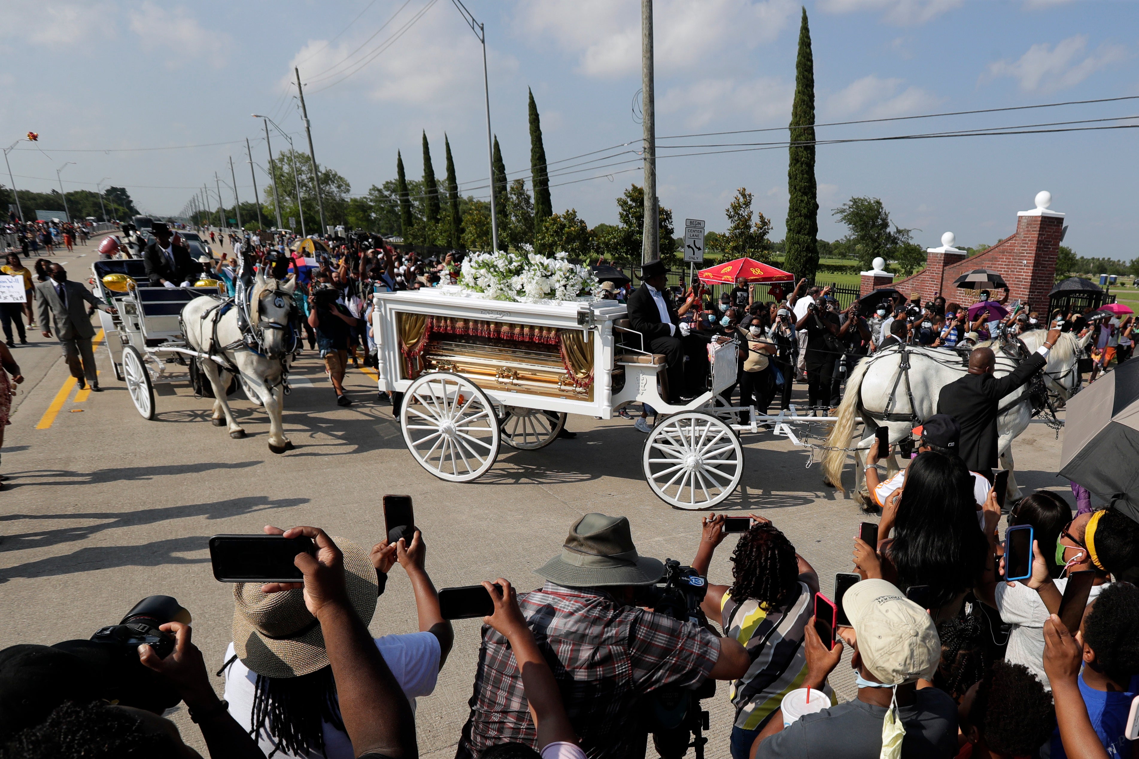 Racial Injustice Floyd Funeral Police