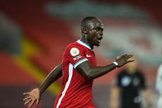 Sadio Mane tests positive for coronavirus and will miss Liverpool’s Premier League clash with Aston Villa