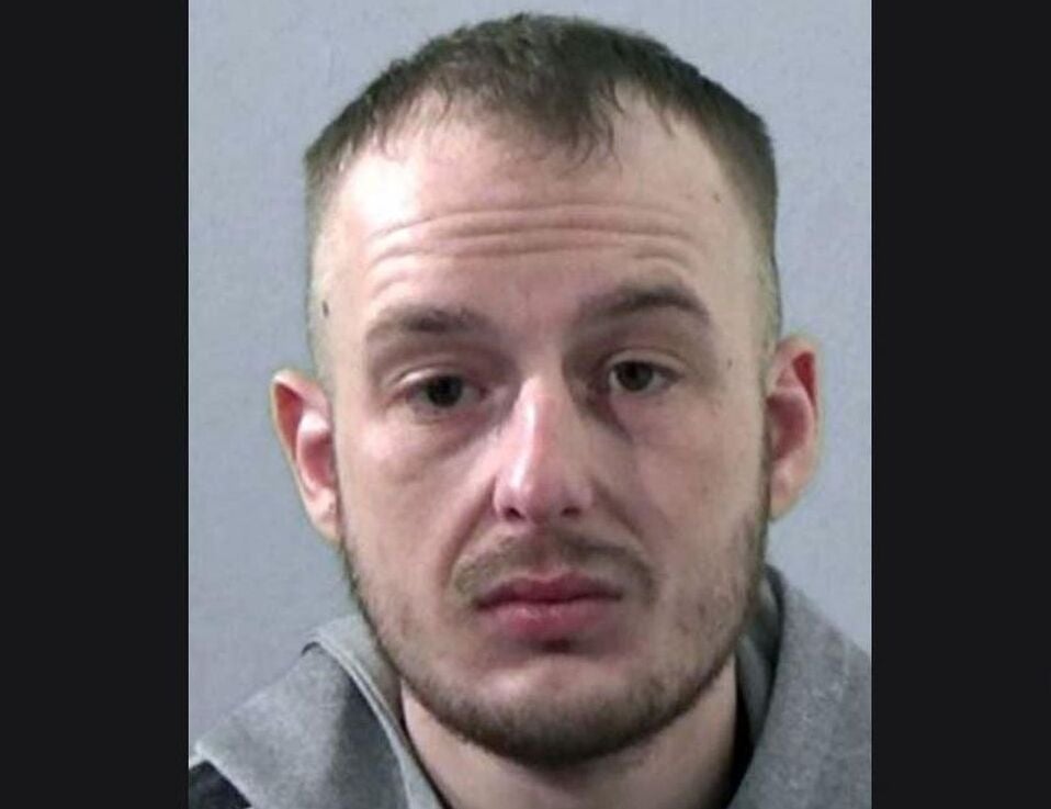 Arran Burton, 27, who took the peach during a break-in at a property in Northumbria last October