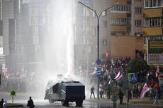 Over 100,000 protest in Belarus for 9th straight Sunday