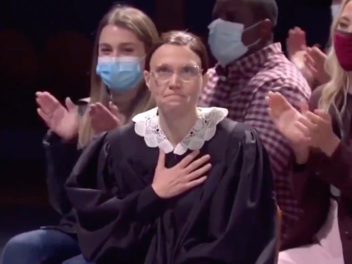 Kate McKinnon honours Ruth Bader Ginsburg on SNL