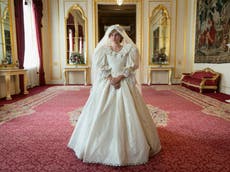 The Crown shares first picture of Princess Diana’s wedding dress