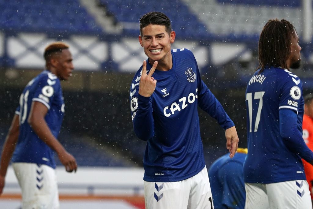 James Rodriguez has shone for Everton so far