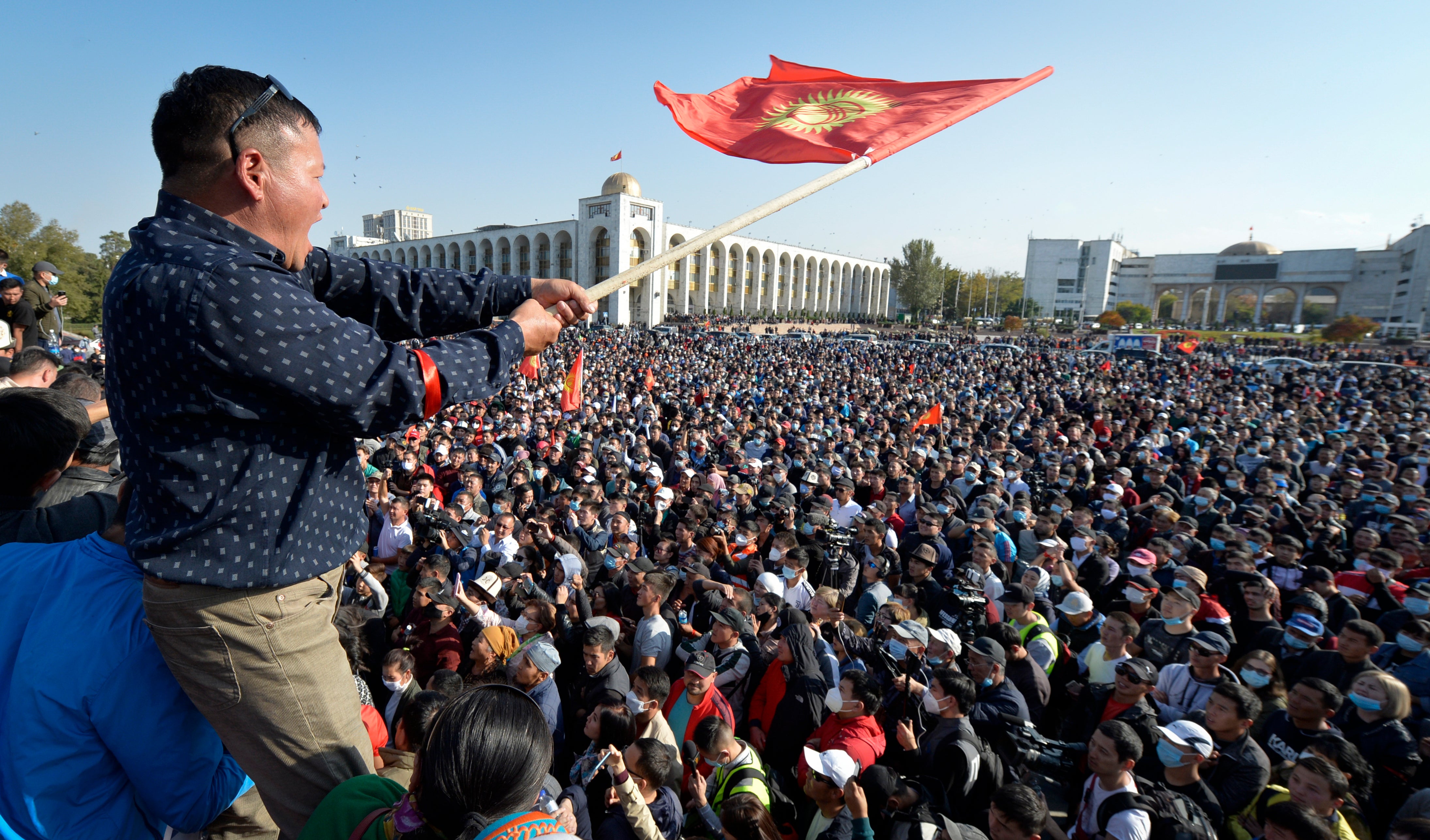 APTOPIX Kyrgyzstan Protests