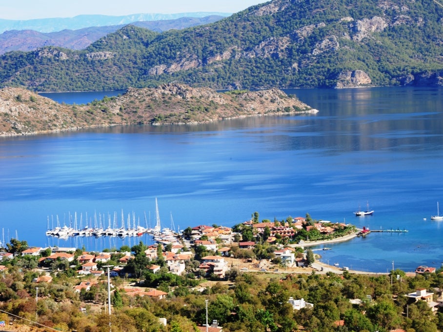 Three friends travelled to Marmaris, in Turkey