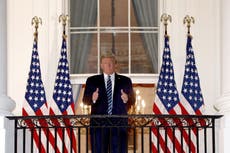 Trump to hold White House event despite risk of being contagious