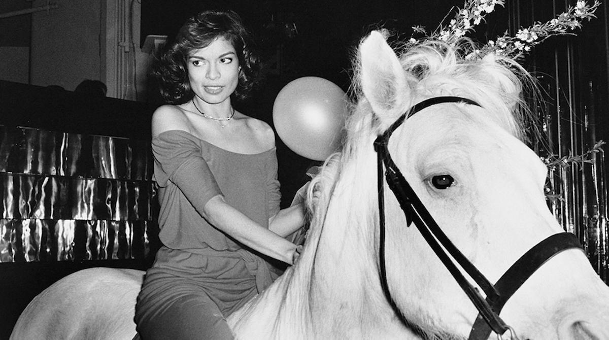 Bianca Jagger Celebrating her birthday at Studio 54 in 1977