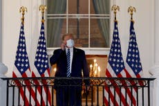 Trump ‘re-shot entrance to White House’ on return from hospital