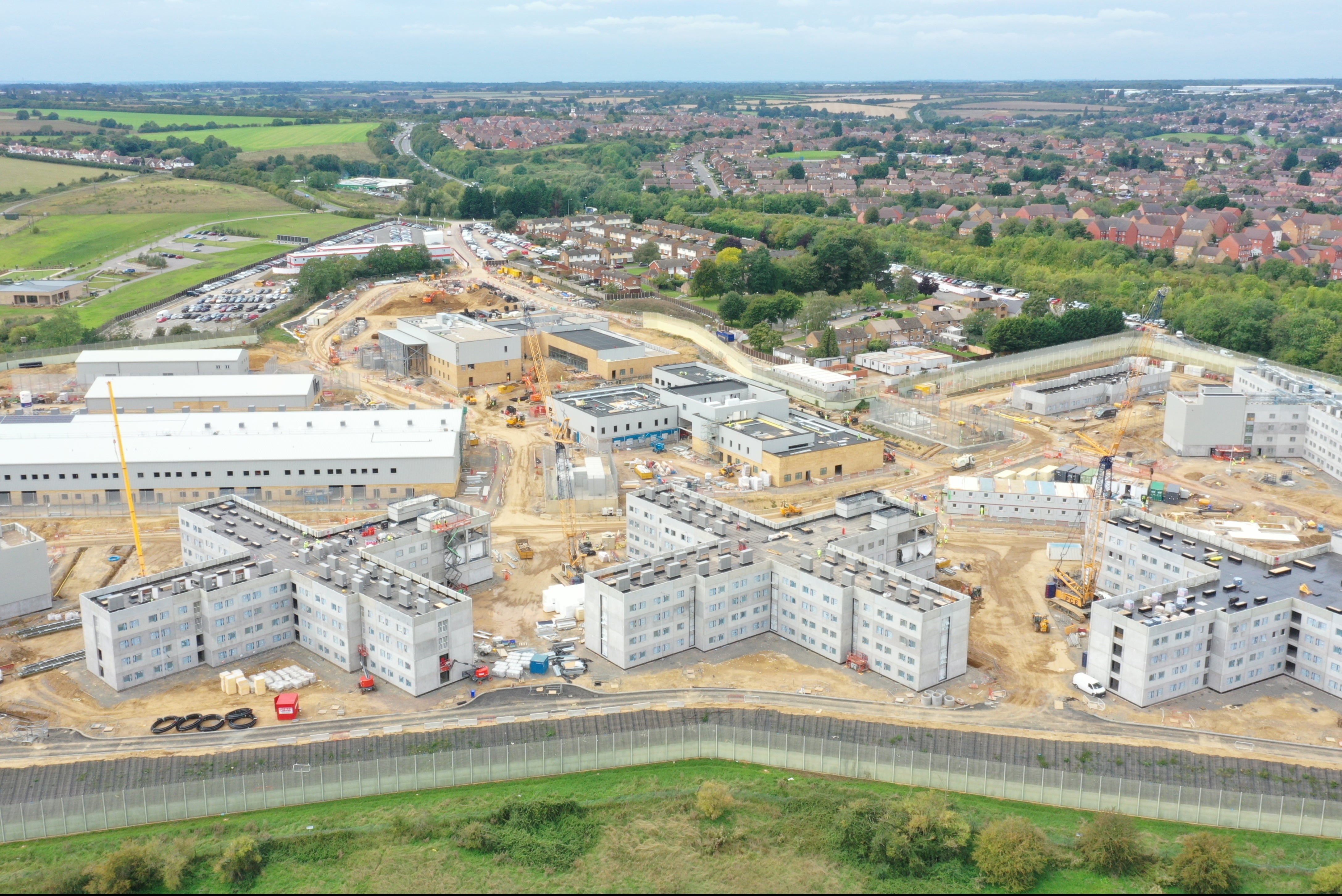 HMP Five Wells, which is being built at a cost of £253m, is due to open in 2022