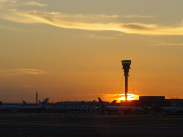 Quiet zone: Heathrow airport is handling only a fraction of usual traffic