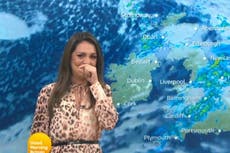 GMB weather presenter cannot stop laughing during live broadcast