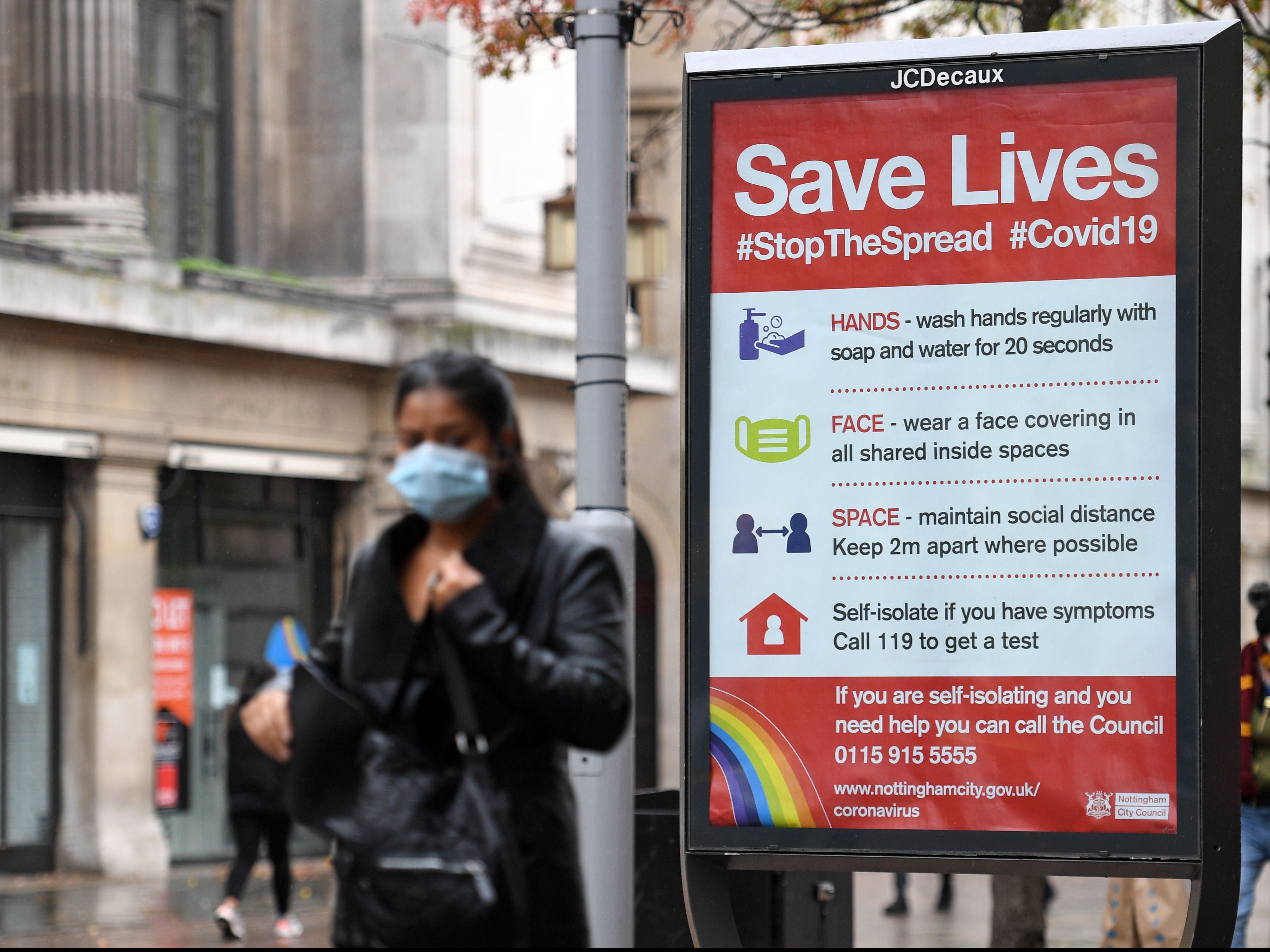 Nottingham has the highest rate of new cases in England and faces the most severe level of restrictions