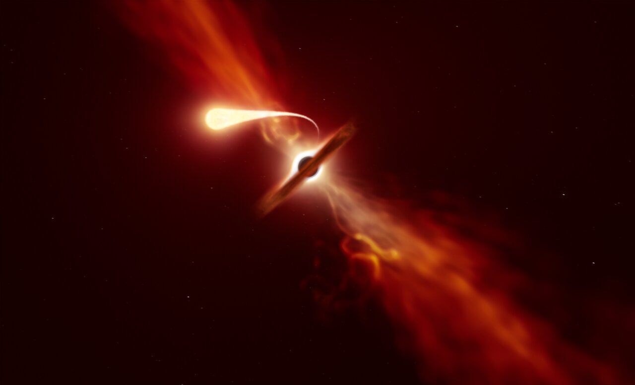 Black hole seen eating star, causing ‘disruption event’ visible in telescopes around the world