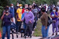 Technical problems arise as early voting starts in Georgia