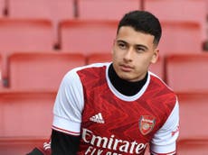 Martinelli closing on on Arsenal comeback after knee injury