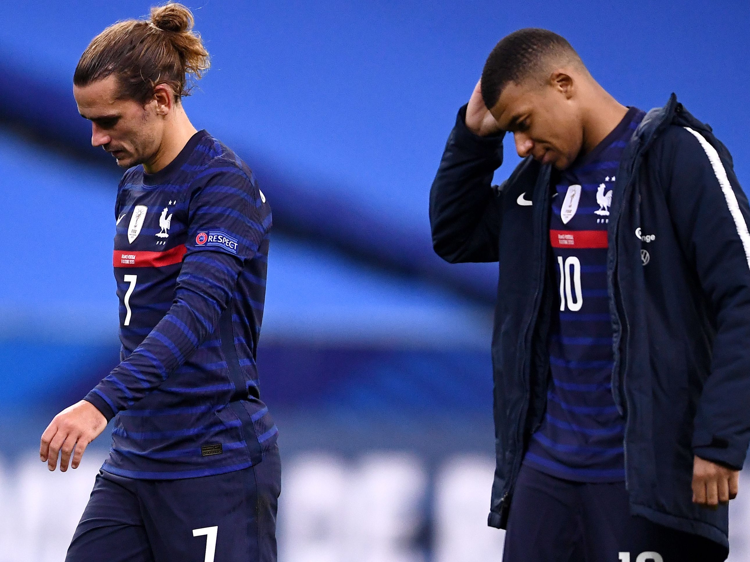 Griezmann and Mbappe for France