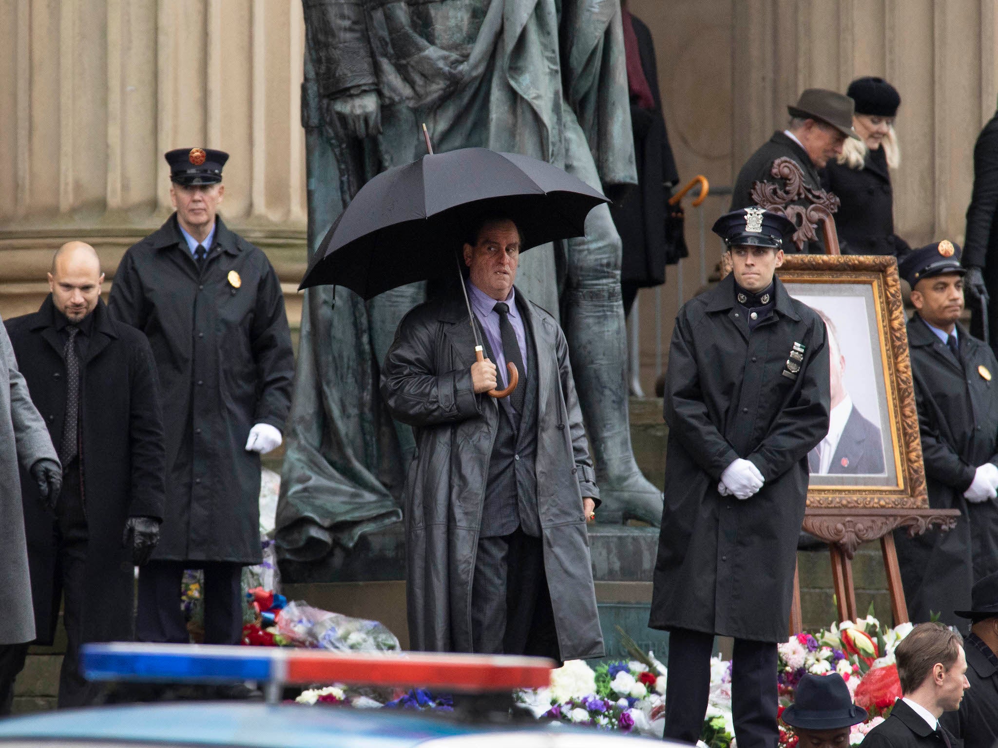 Colin Farrell is unrecognisable in first photos from The Batman set