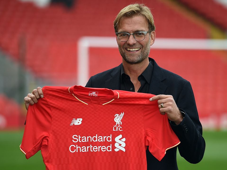 Liverpool unveil Jurgen Klopp as their new manager in 2015