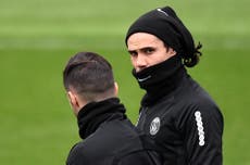 Cavani unavailable for United due to coronavirus quarantine