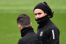 Cavani unavailable for United due to coronavirus quarantine