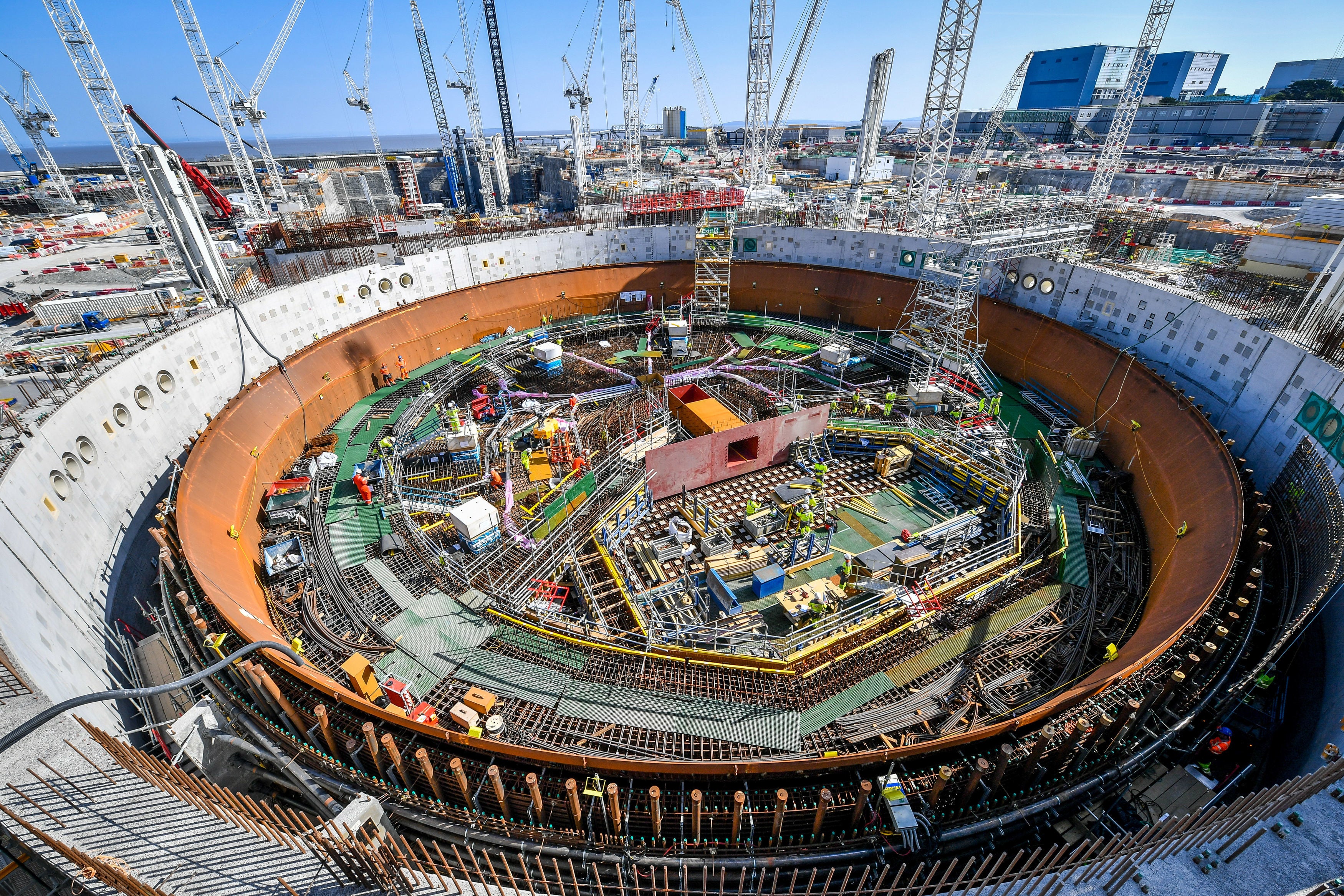 Construction of Hinkley Point C nuclear power station is currently under way