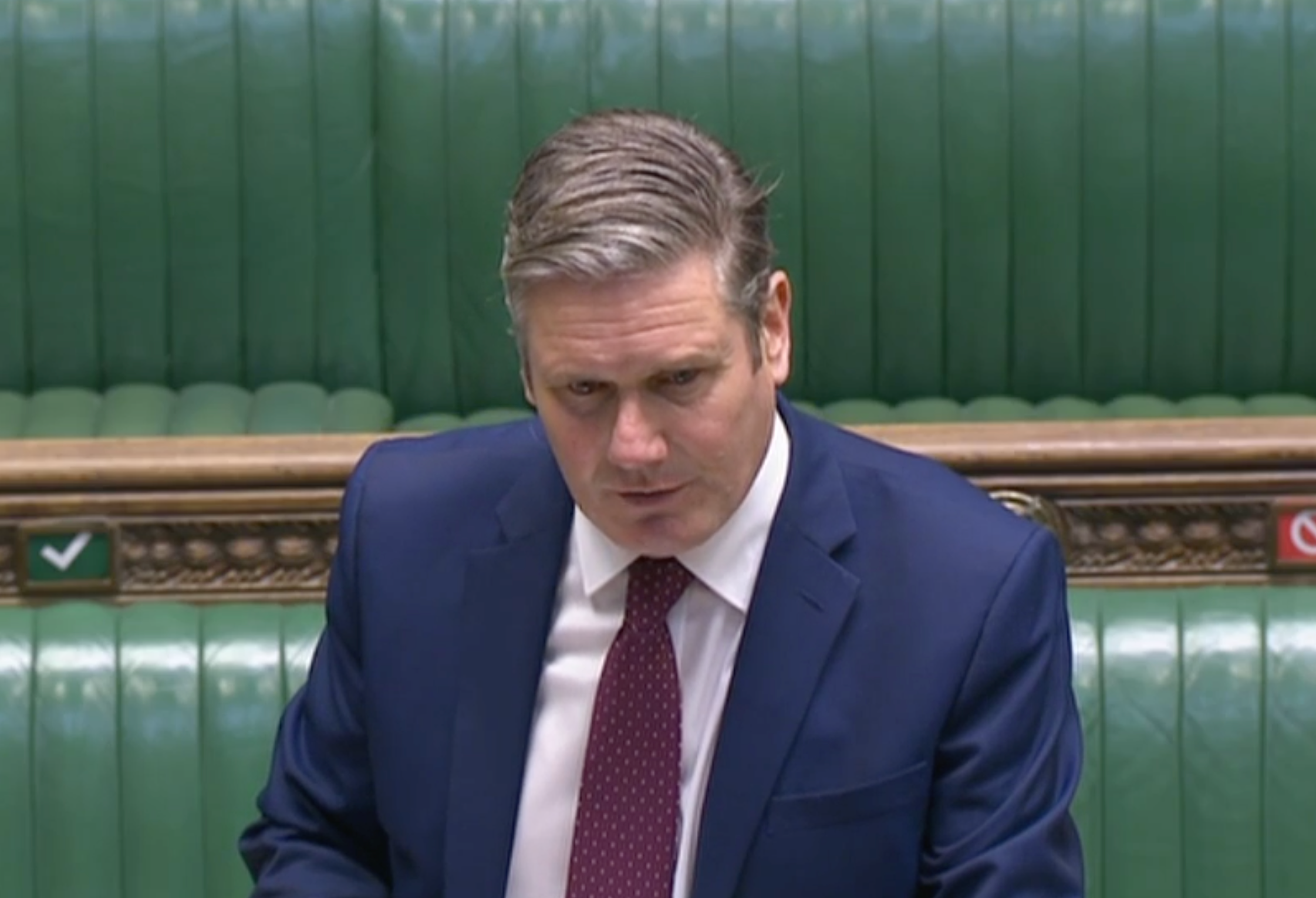 Keir Starmer speaking in Commons