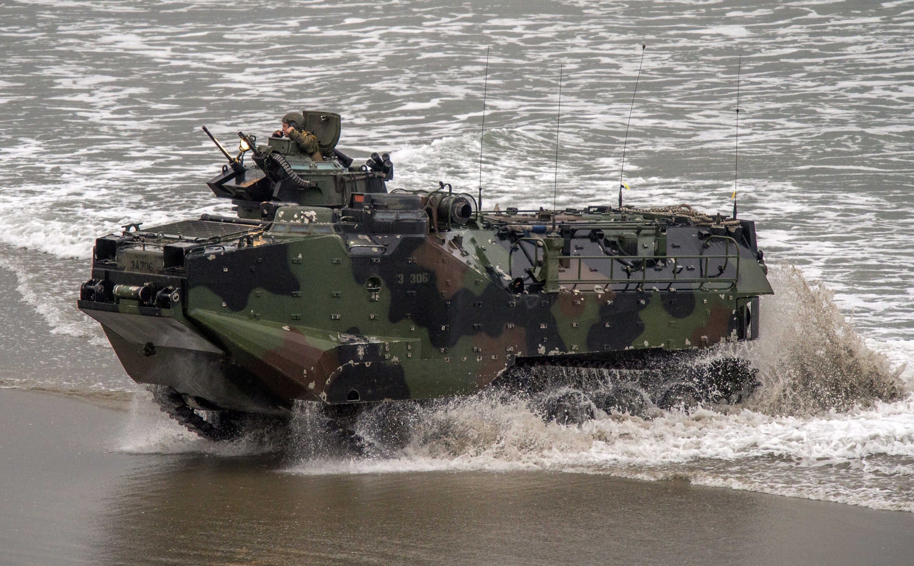 The incident occurred after an ‘amphibious combat vehicle’ rolled over at Camp Pendleton at around 6pm local time