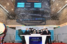 Shares in firm behind SKorean hit BTS soar in trading debut