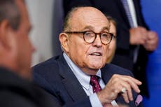 Rudy Giuliani ‘filmed reaching into trousers’ in new Borat film