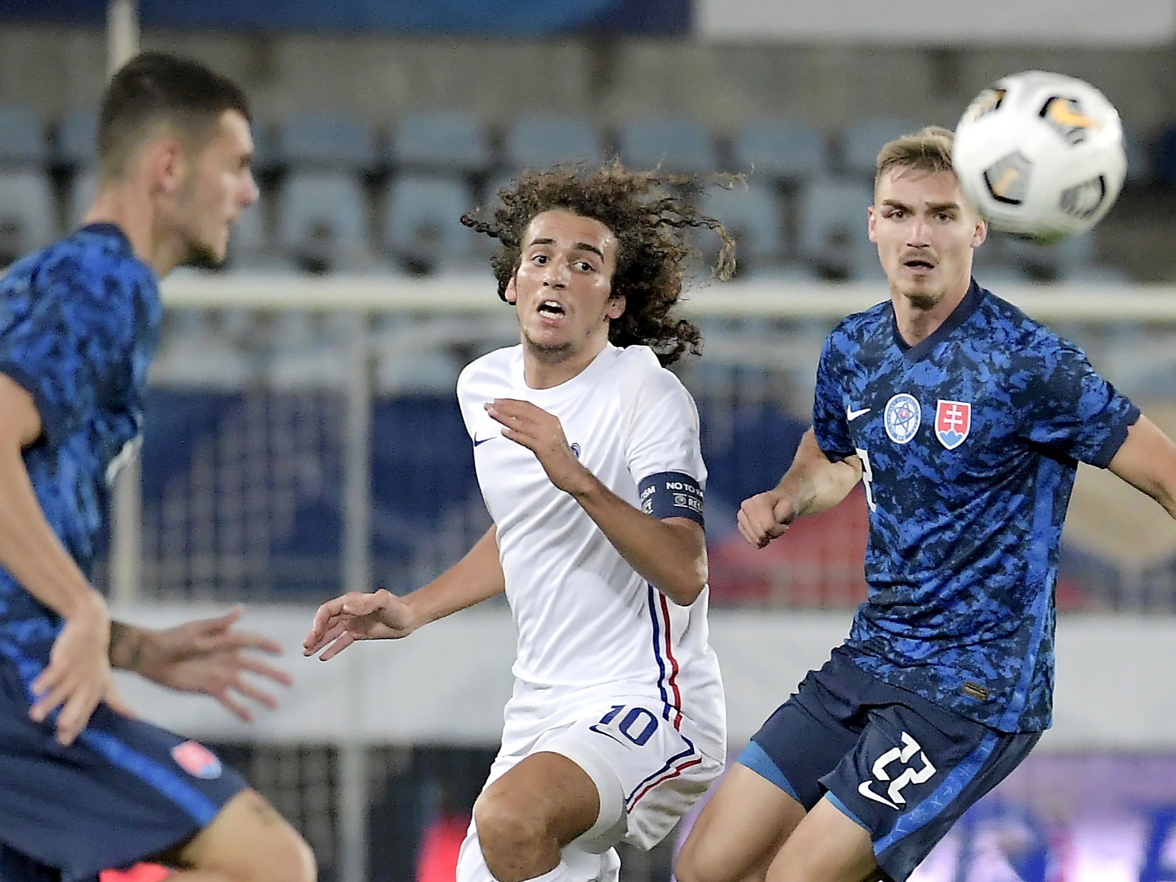 Matteo Guendouzi in action for France U21s this week