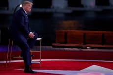 A combative Trump and a deliberate Biden spar from afar