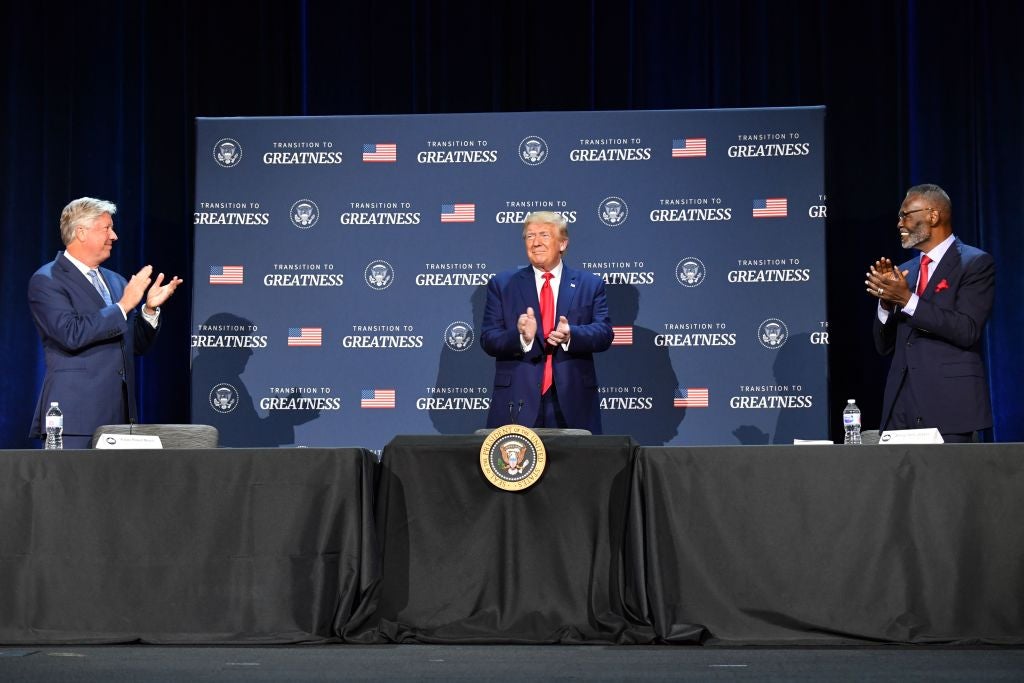 Morris (left) was also a former member of former president Donald Trump’s faith advisory board