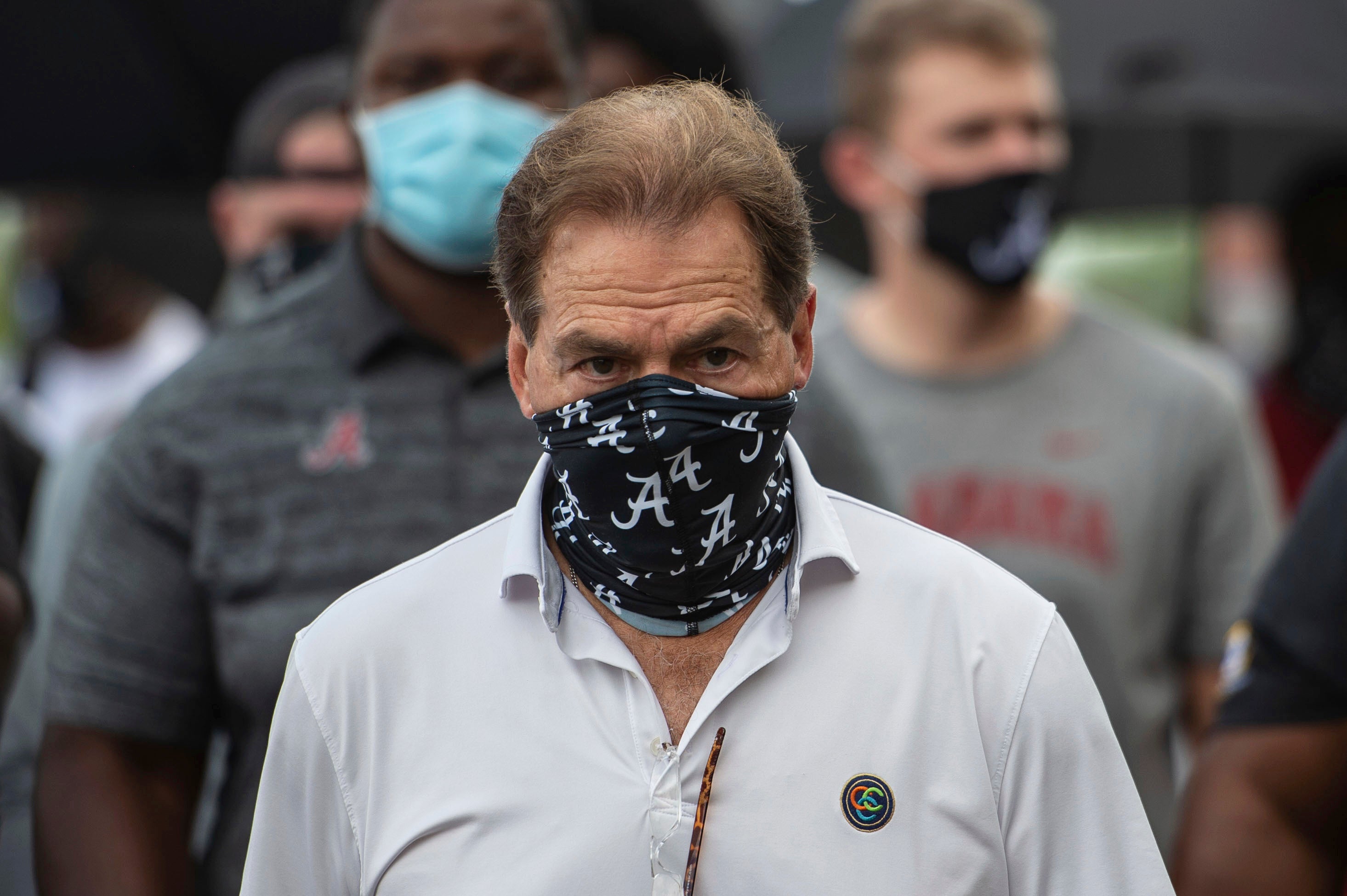 Virus Outbreak Alabama Saban Football