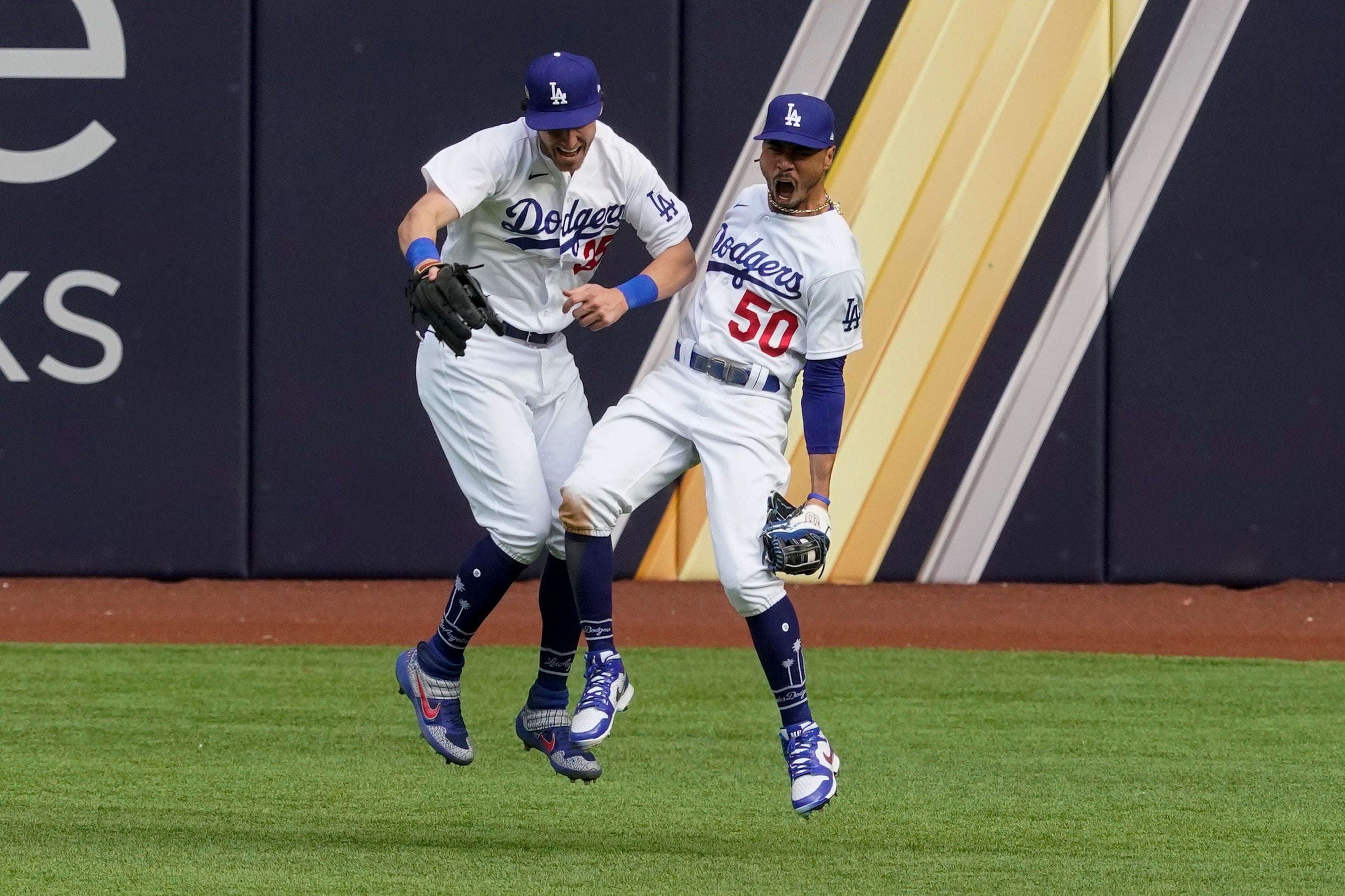 APTOPIX NLCS Braves Dodgers Baseball