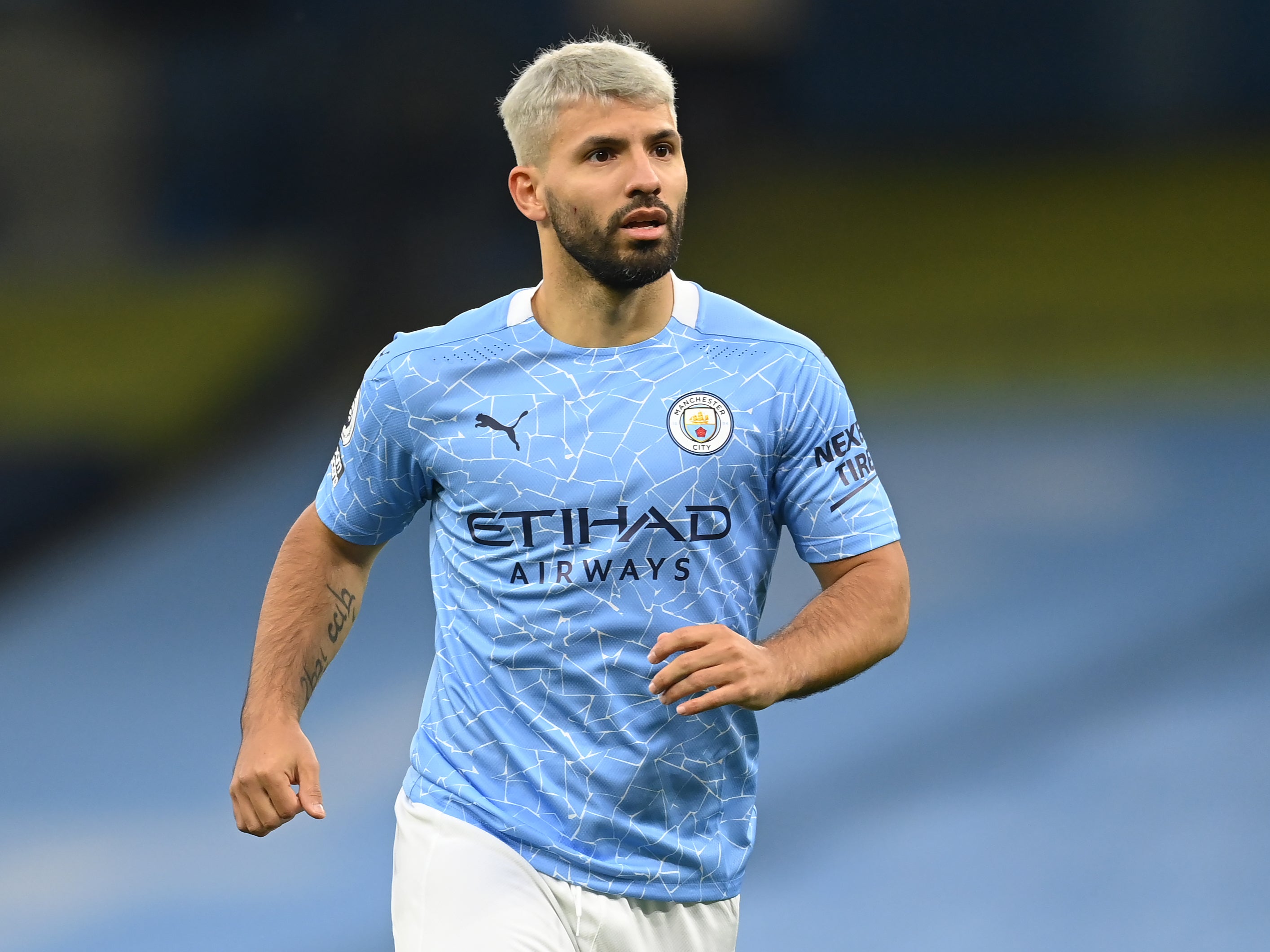 Manchester City striker Sergio Aguero