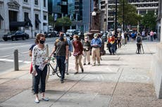 Early voting surges in Philadelphia amid voter intimidation fears