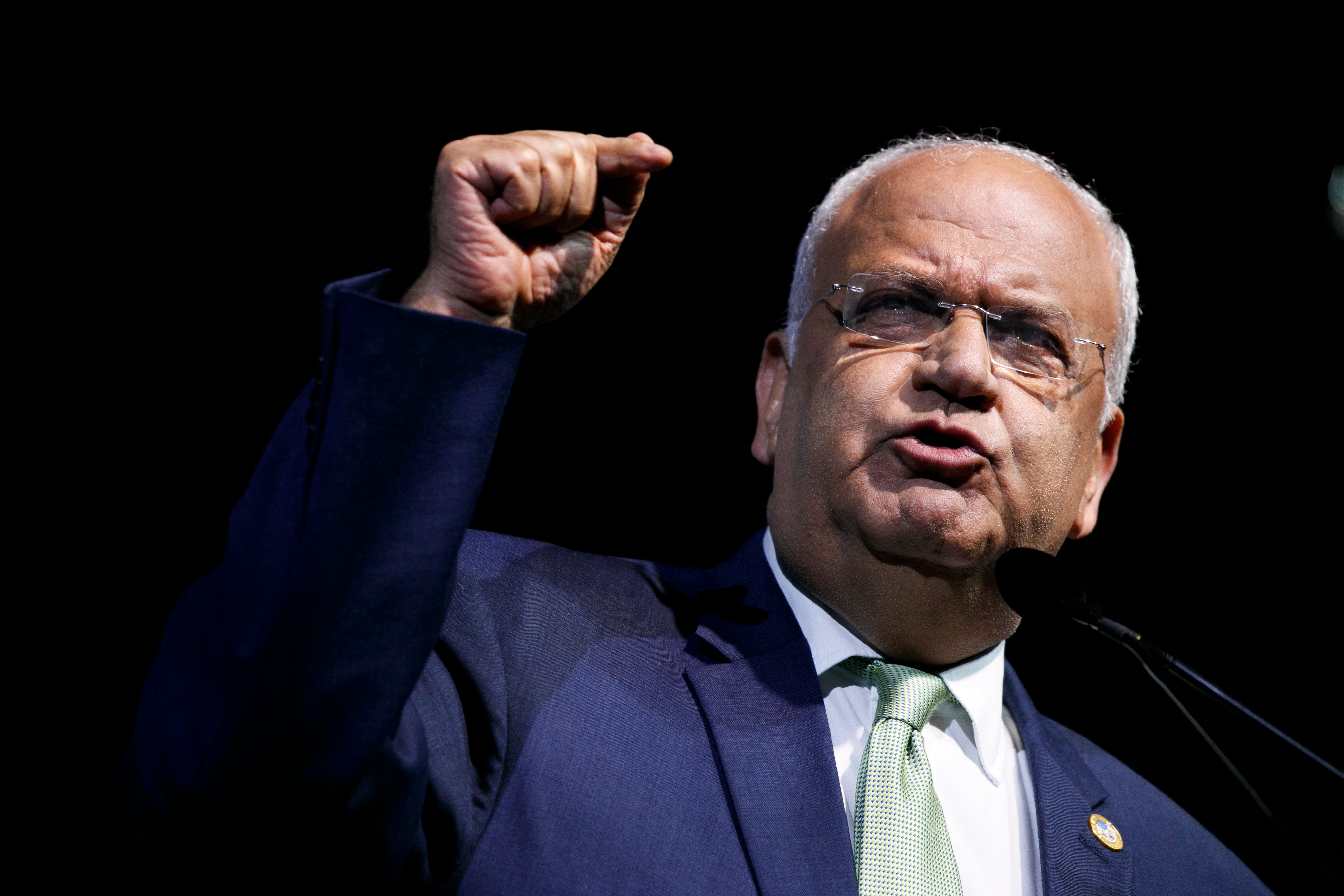 Virus Outbreak Palestinians Erekat