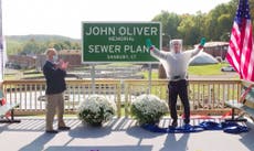 Comedian John Oliver has a sewage plant named after him