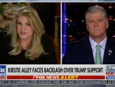 Kirstie Alley voting for Trump due to Biden’s ‘constant racial slurs’