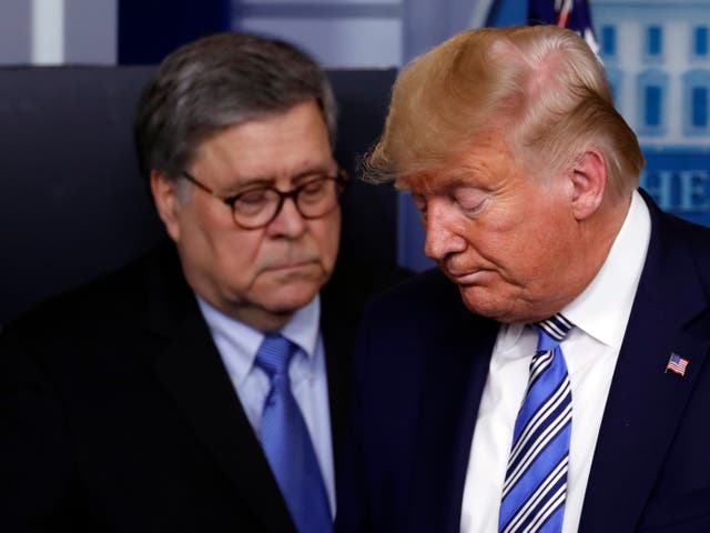 Bill Barr y Donald Trump