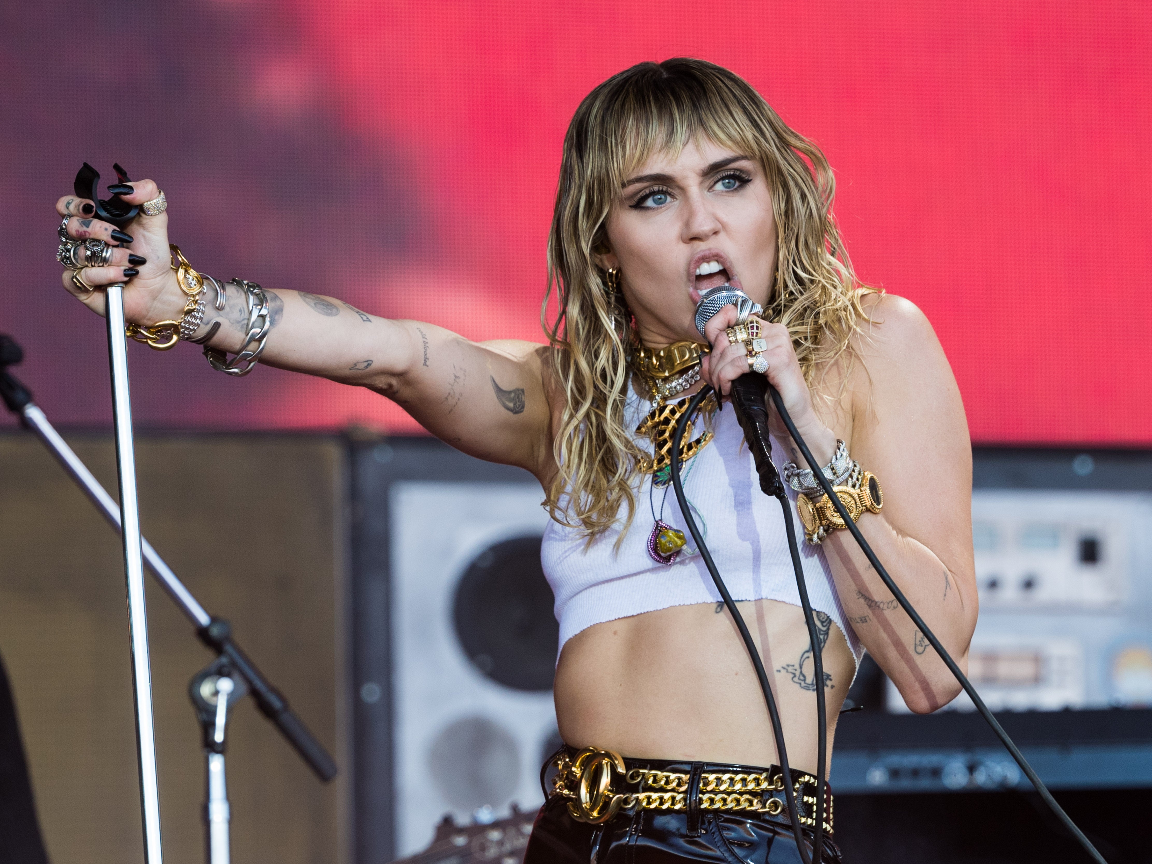 Mainstream appeal: Miley Cyrus is one of Metallica’s biggest celebrity fans