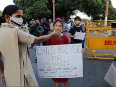 Climate activists, aged nine and 12, detained for protesting pollution