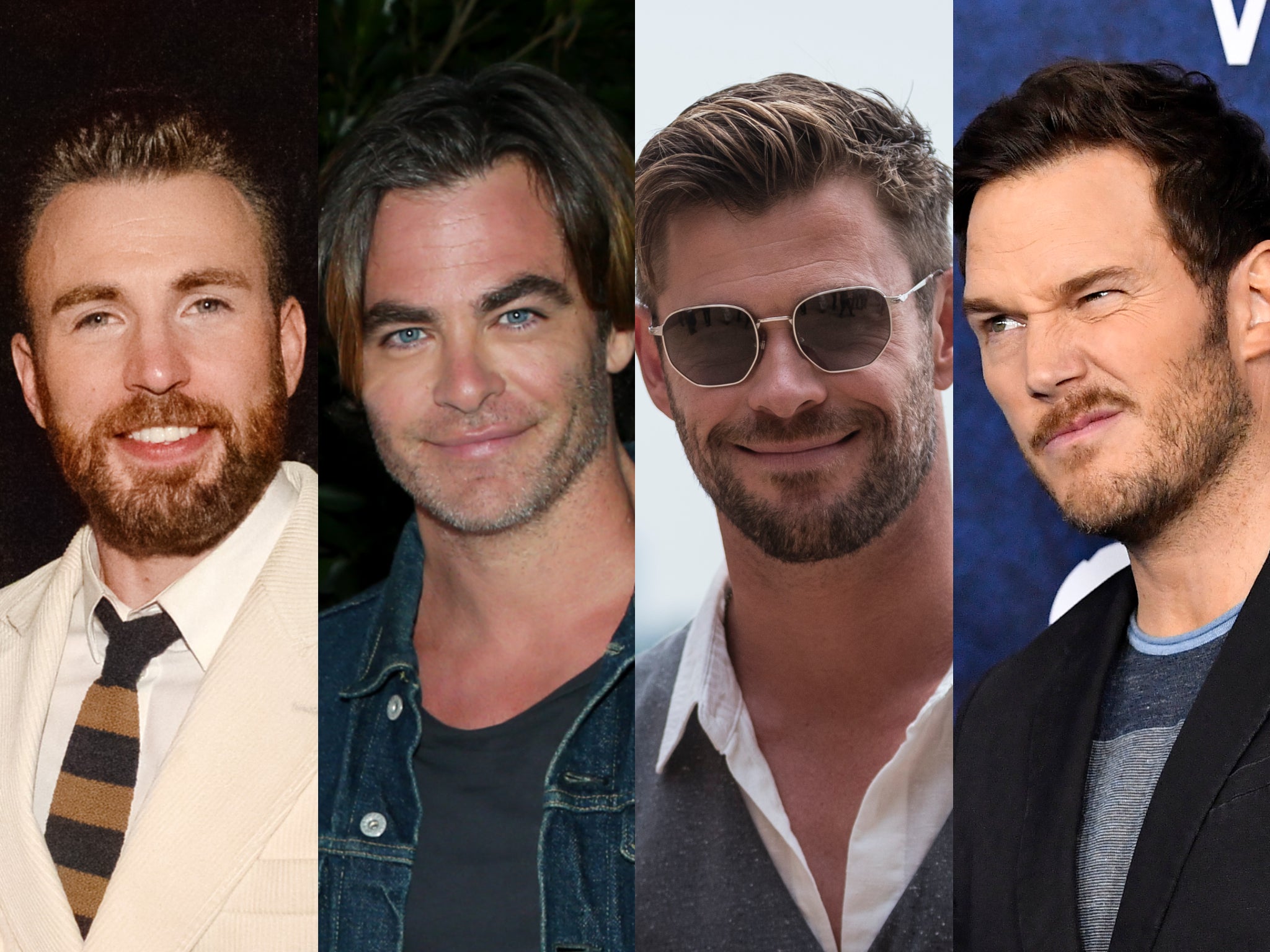 The four canonised Hollywood Chrises: Evans, Pine, Hemsworth and Pratt