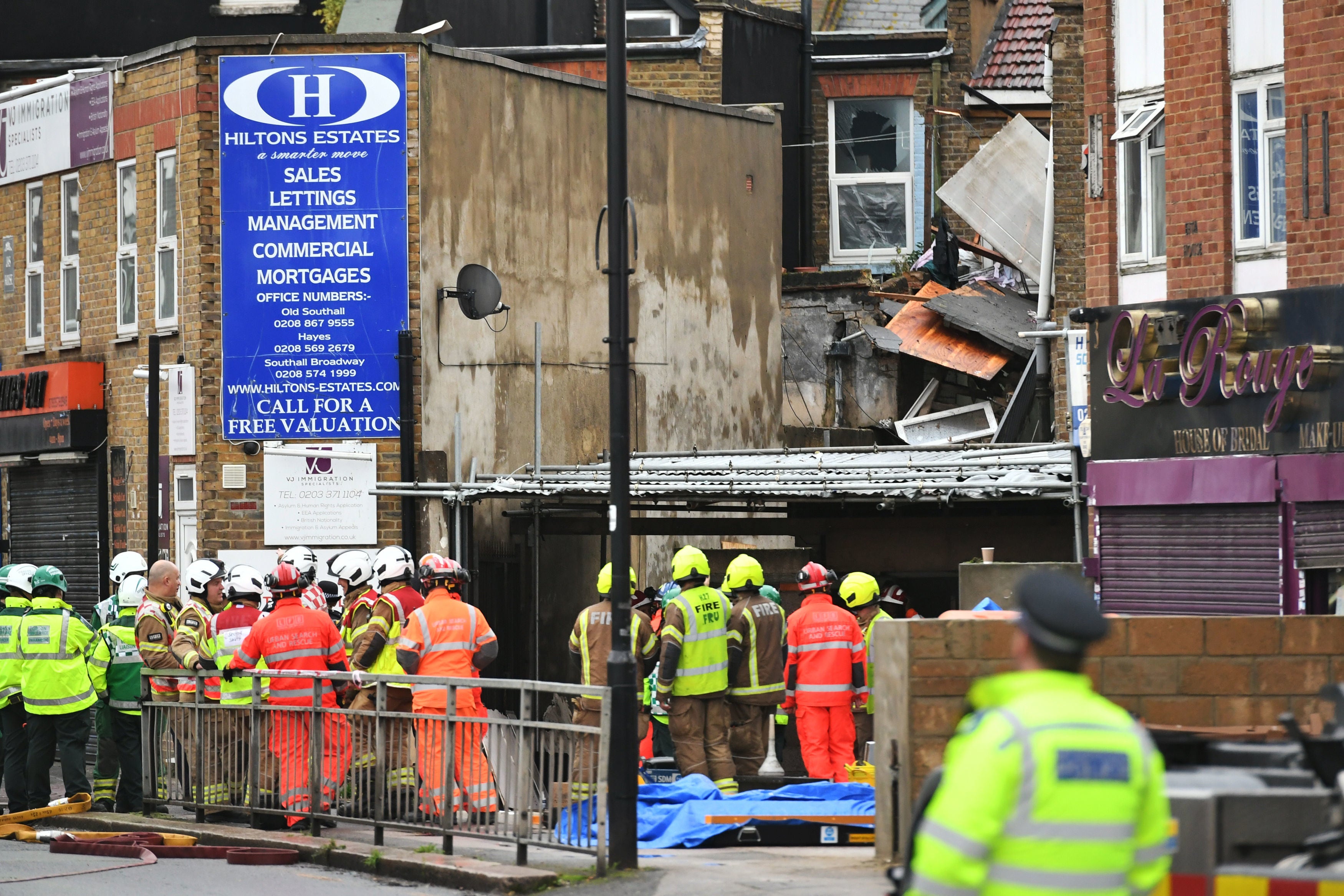 Southall gas explosion: Two dead after building collapses in west London