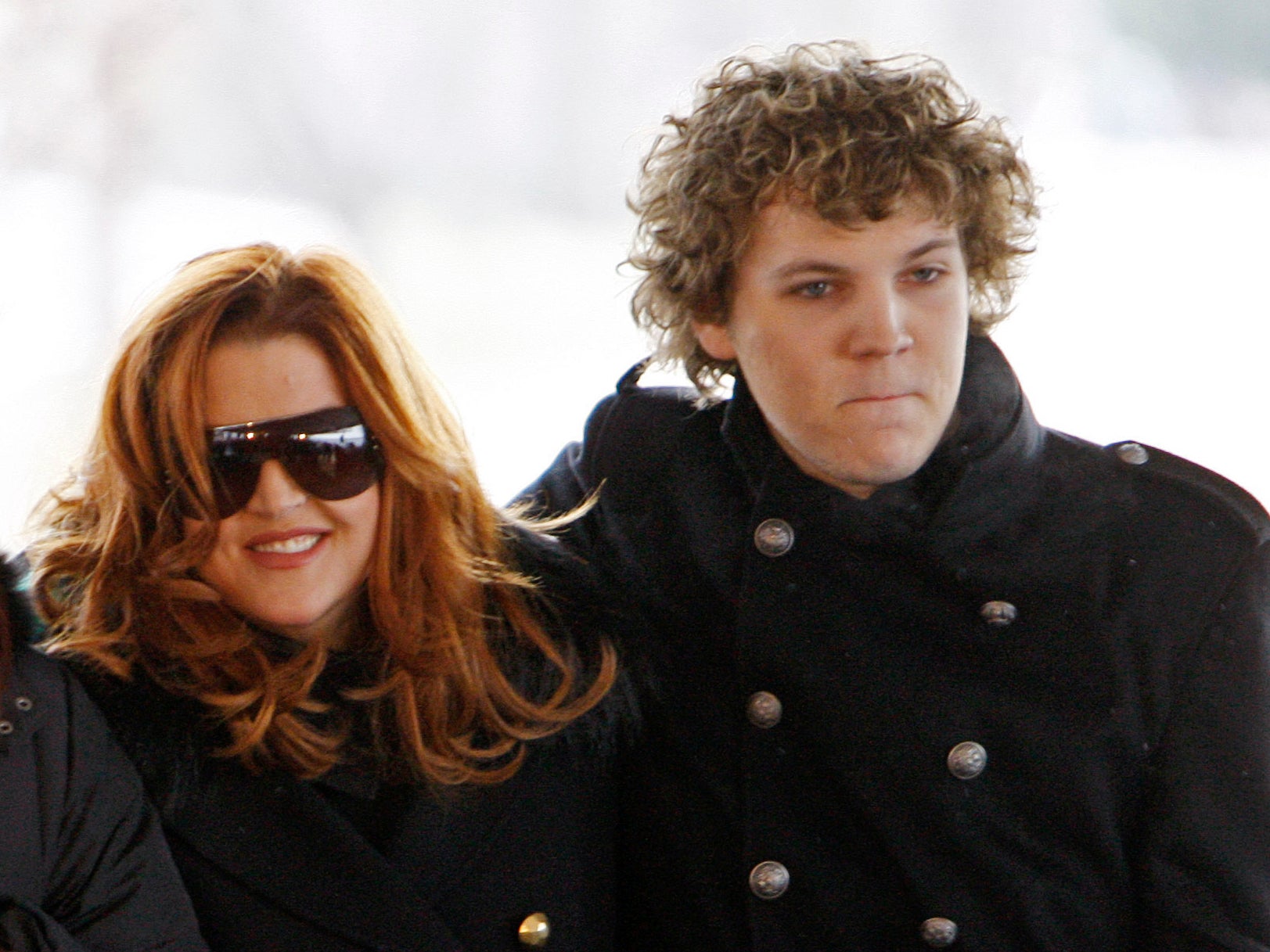 Lisa Marie Presley and Benjamin Keough in Memphis in 2010