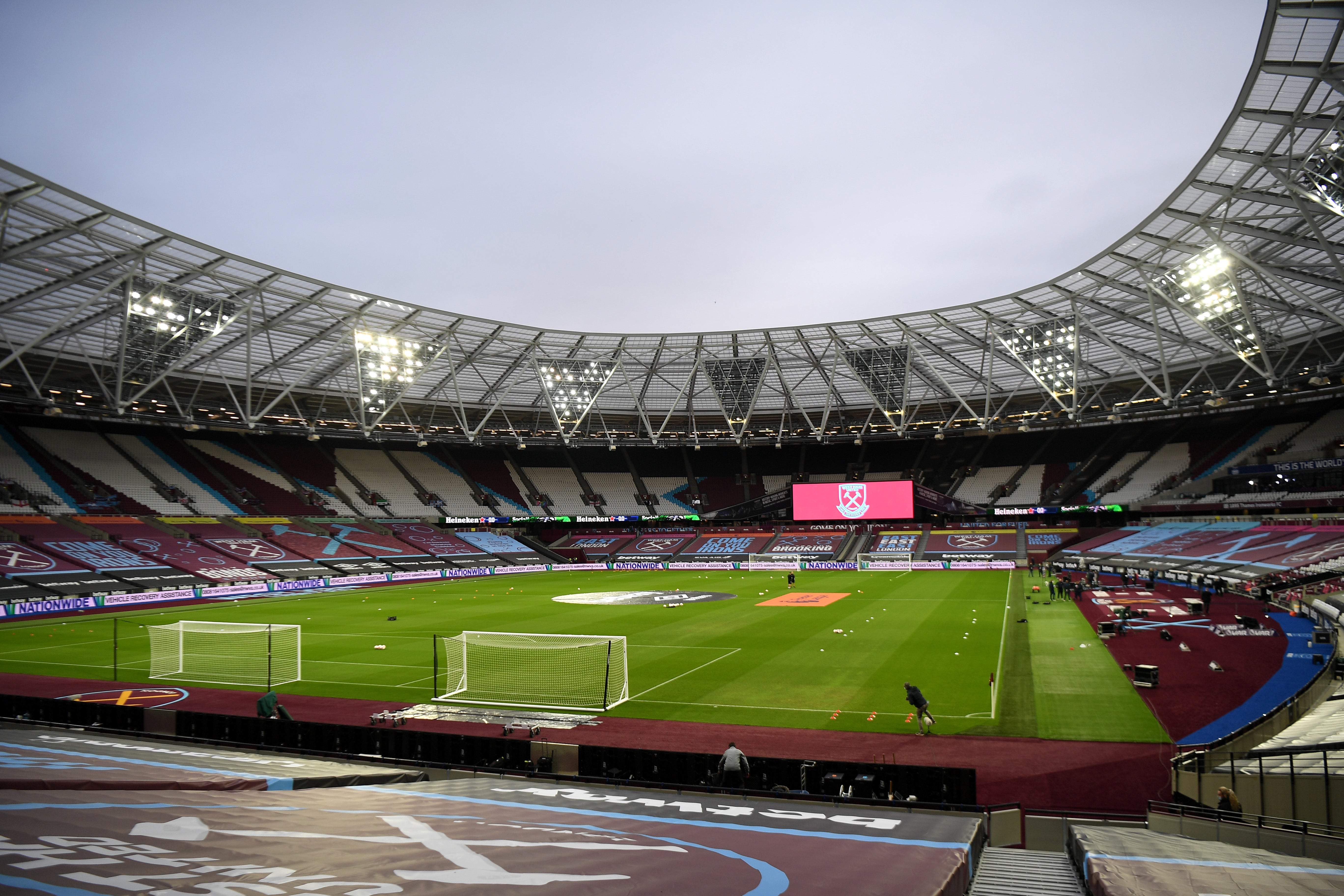 West Ham United’s London Stadium will be empty again this weekend