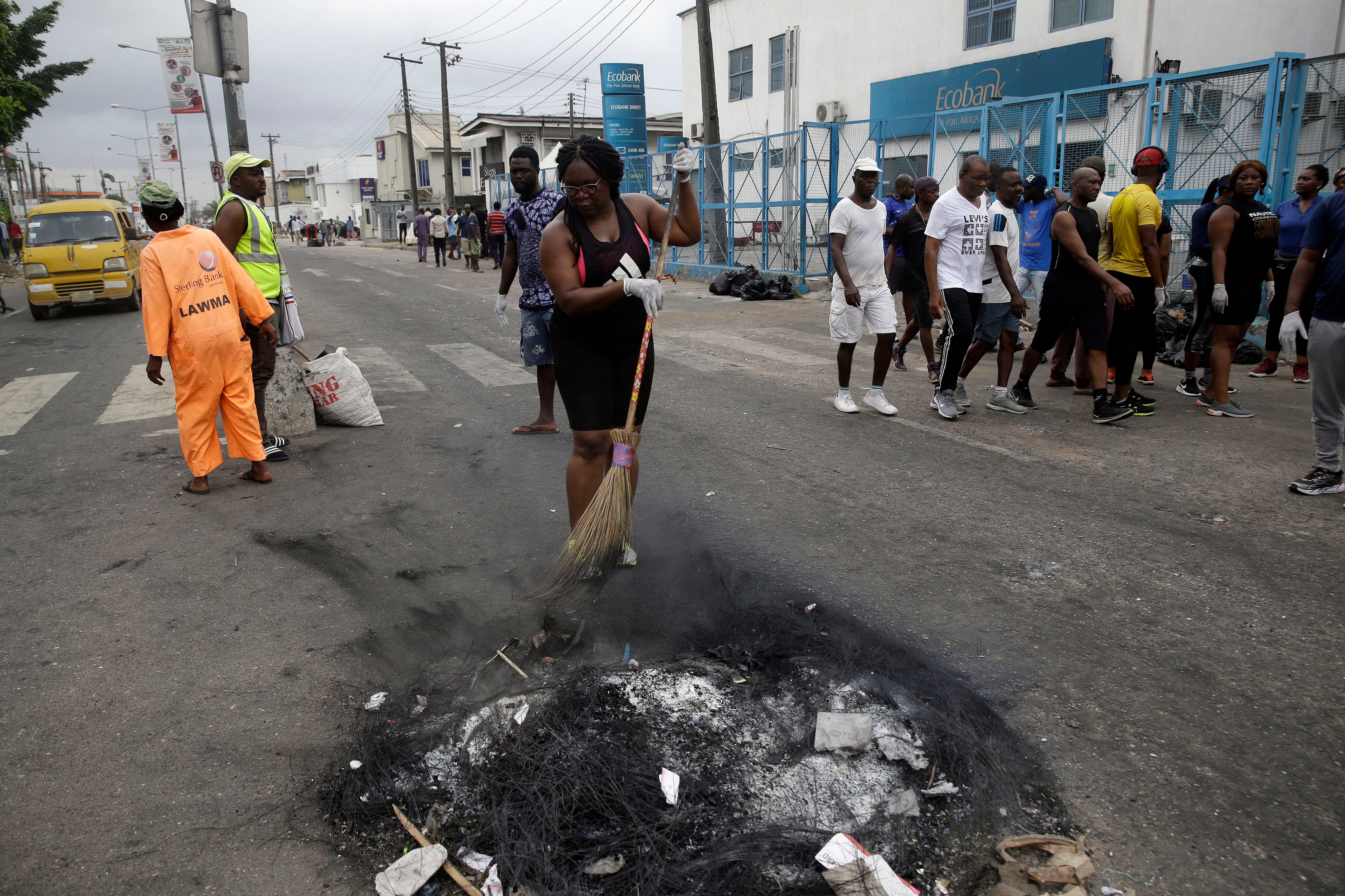 Nigeria Police Protest