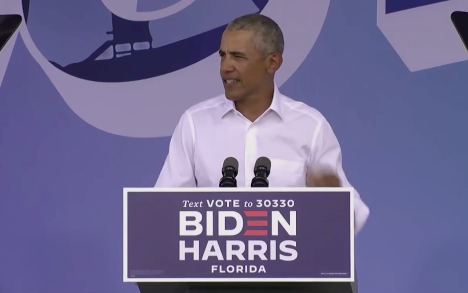 Barack Obama in Miami on Saturday afternoon