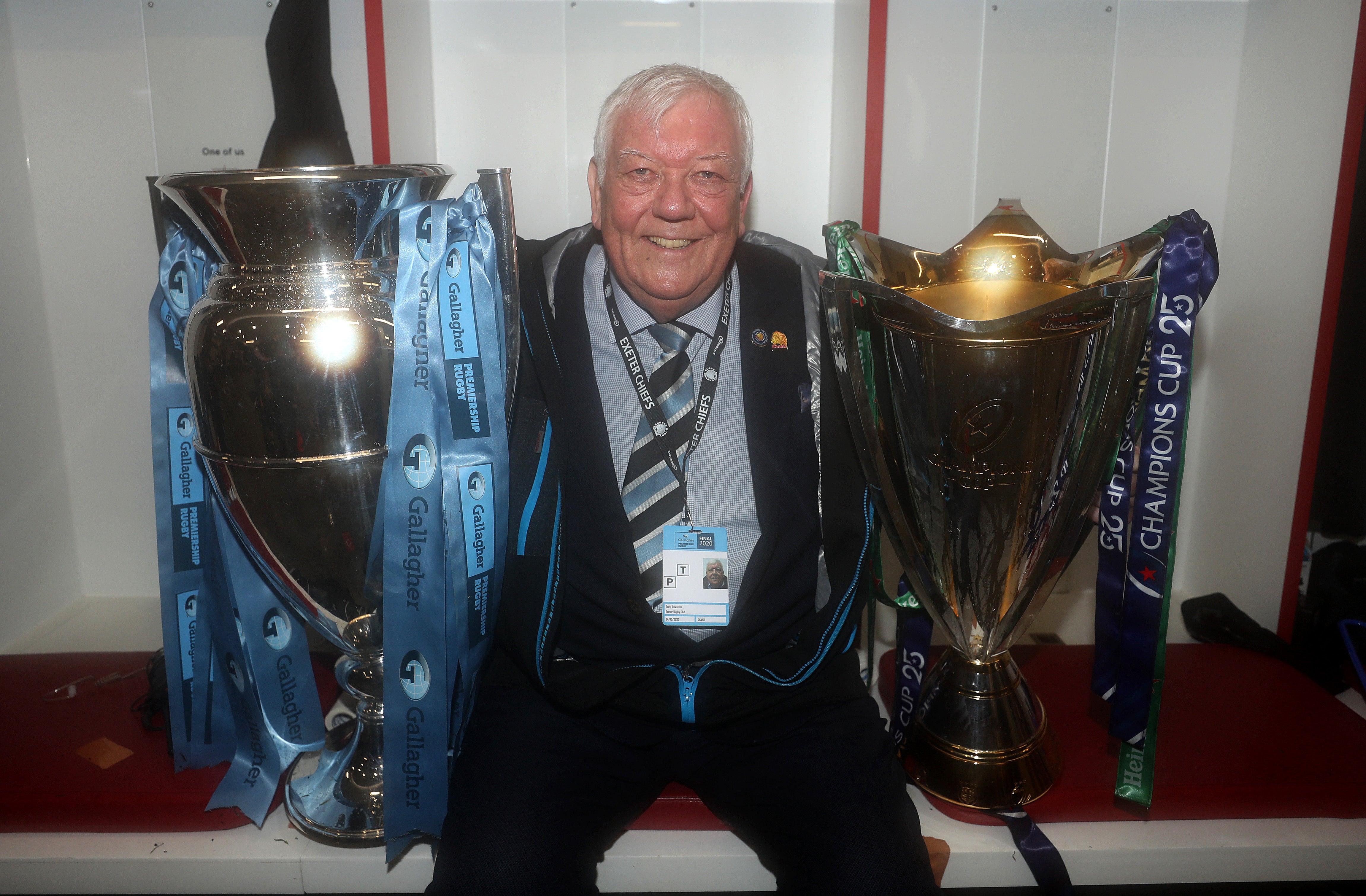 Exeter Chiefs owner Tony Rowe wants his side to take on the world after winning the Premiership and European double